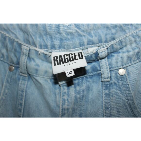 Free People Ragged Denim Cargo Jeans Size 32 straight leg jeans - Picture 5 of 8